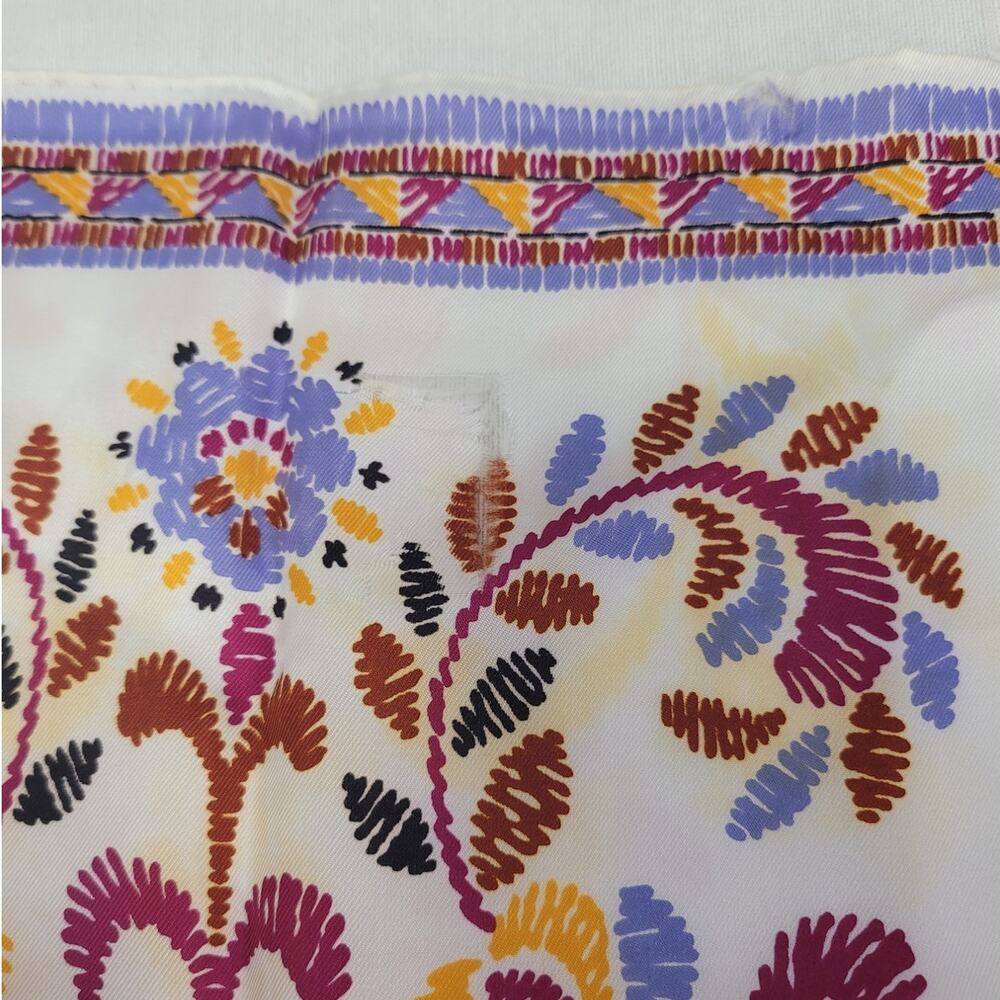 Vintage Floral Scroll Rectangular Abstract Art Ac… - image 5